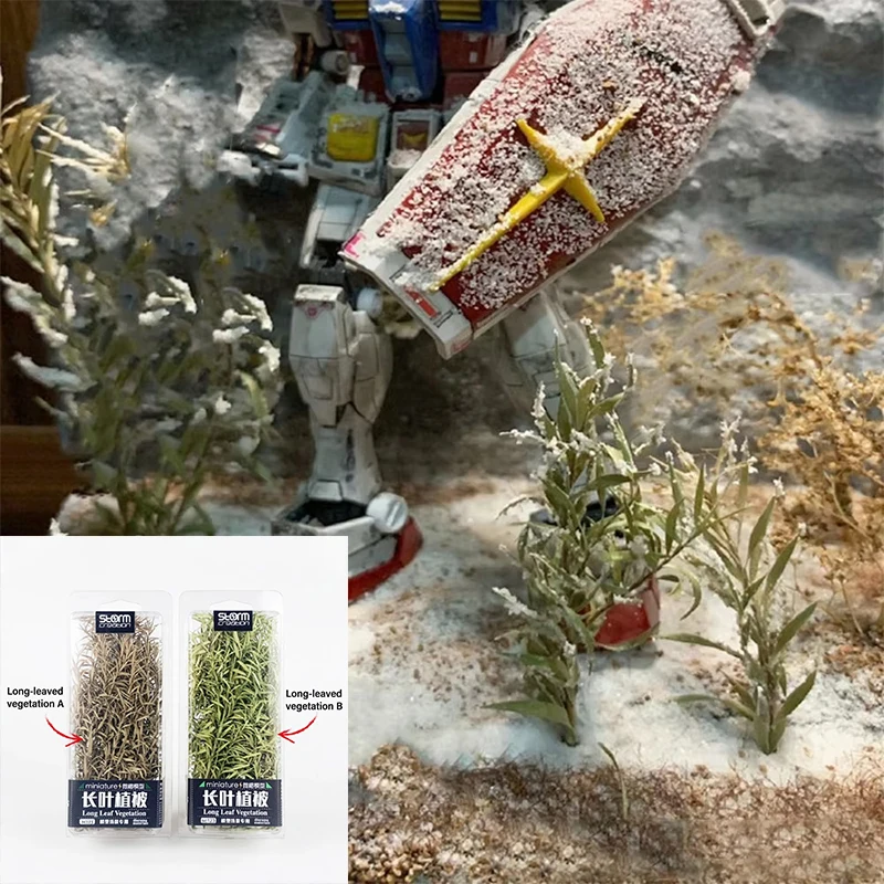 

1PCS Simulation Reed Grass Model Long Leaves Vegetation Cluster Bush Material For DIY Military/Sand Table/Railway Scene Diorama