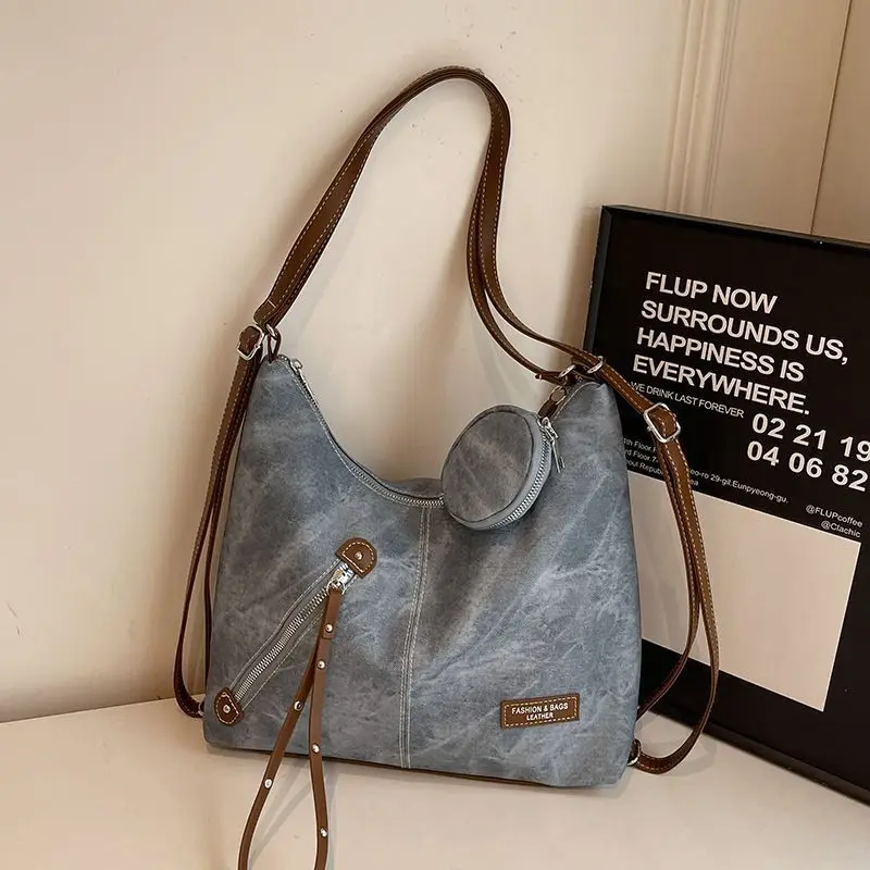 Bolso tote de alta calidad con gran capacidad - 2025 nuevo modelo - bolso de hombro individual informal y versátil - bolso cruzado clásico