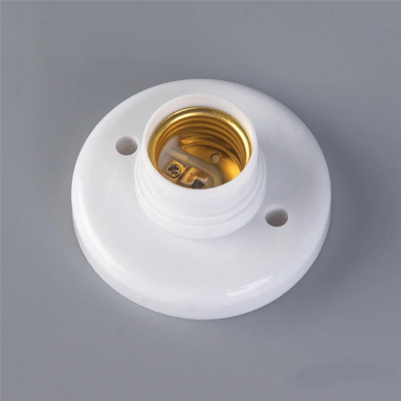 AK25-E27 Portalampada con tappo a vite Lampada da soffitto bianca Base di fissaggio per lampadina Portalampada Base per lampadina a LED a spirale Illuminazione