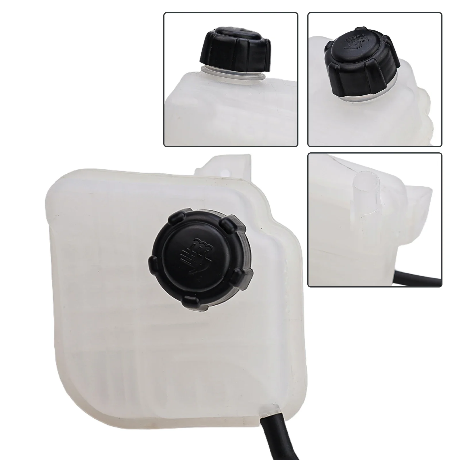 1pc Engine Coolant Expansion Tank Overflow Reservoir For Nissan For Qashqai 21721JD00B Plastic 20x18.5x16cm Plastic White