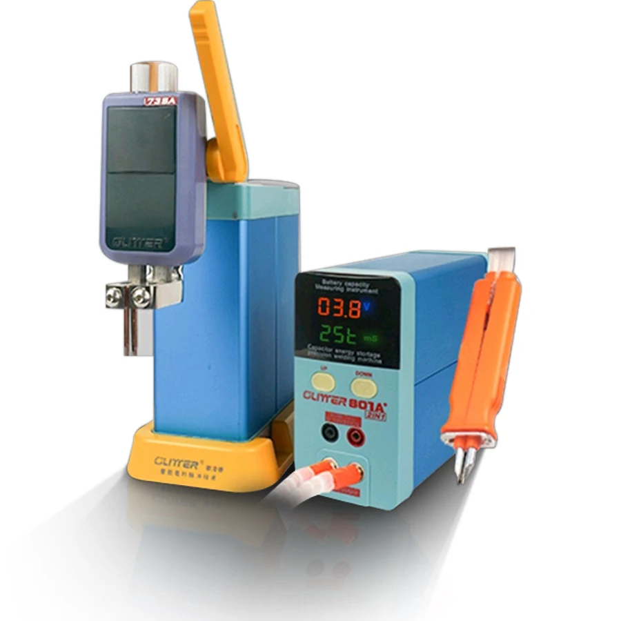 801A+spot Welder 11.6KW, 70BN Integrated Spot Welding Pen 73SA Downward Pressure Spot Welding Head, Voltage test Probe