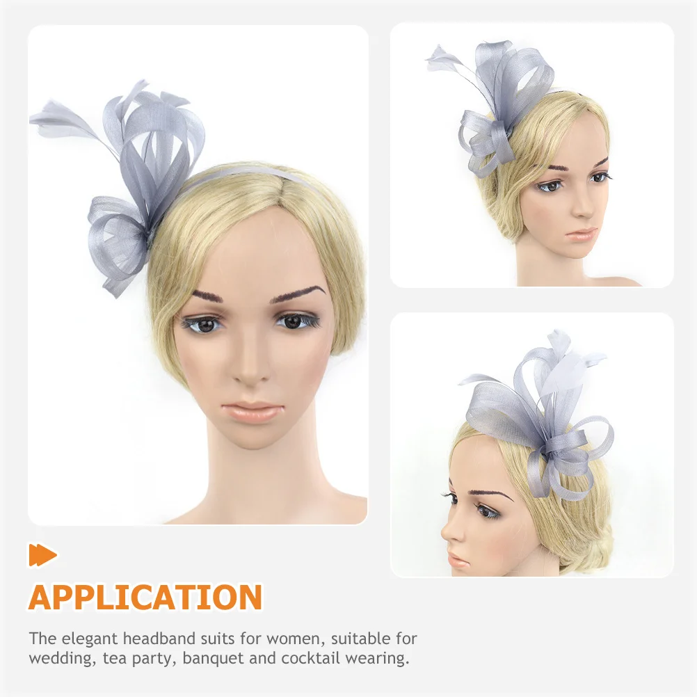 

Delicate Faux Plume ABS Polyester Fascinator Headband Tea Party Hat Women's Elegance Prom Wedding Cocktail 1920s Headpiece