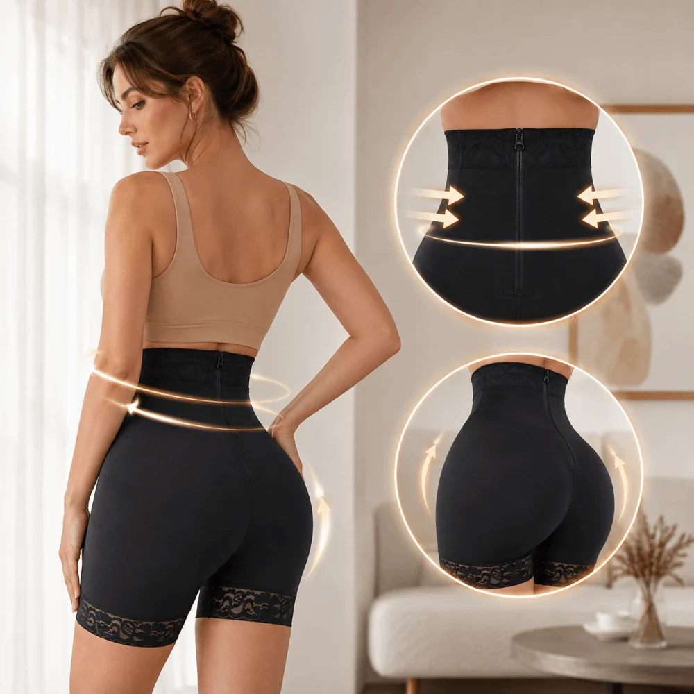 

Girdle High Waist Body Shapers Postpartum Seamless Slimming Shapewear Zipper Front Butt Lifter Waist Trainer Postpartum