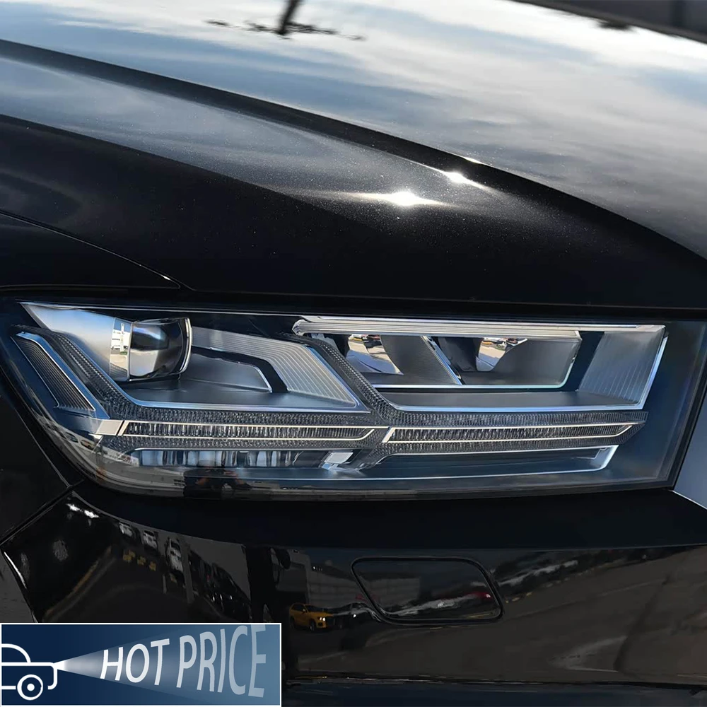 لأودي Q7 2016-2019 مجموعة المصابيح الأمامية للسيارات ترقية LED المصابيح الأمامية العارض عدسة التوصيل والتشغيل أدوات السيارات الملحقات