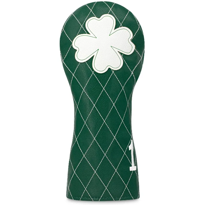 Four Leaf Clover Pattern Golf Protective Cover, Fashionable Golf Accessories, Dustproof and Durable