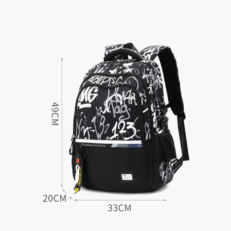 Teenage Boys School Bags High Middle School Students Schoolbag Outdoor Travel backpack Big Student Laptop Backpack Teen Bookbags