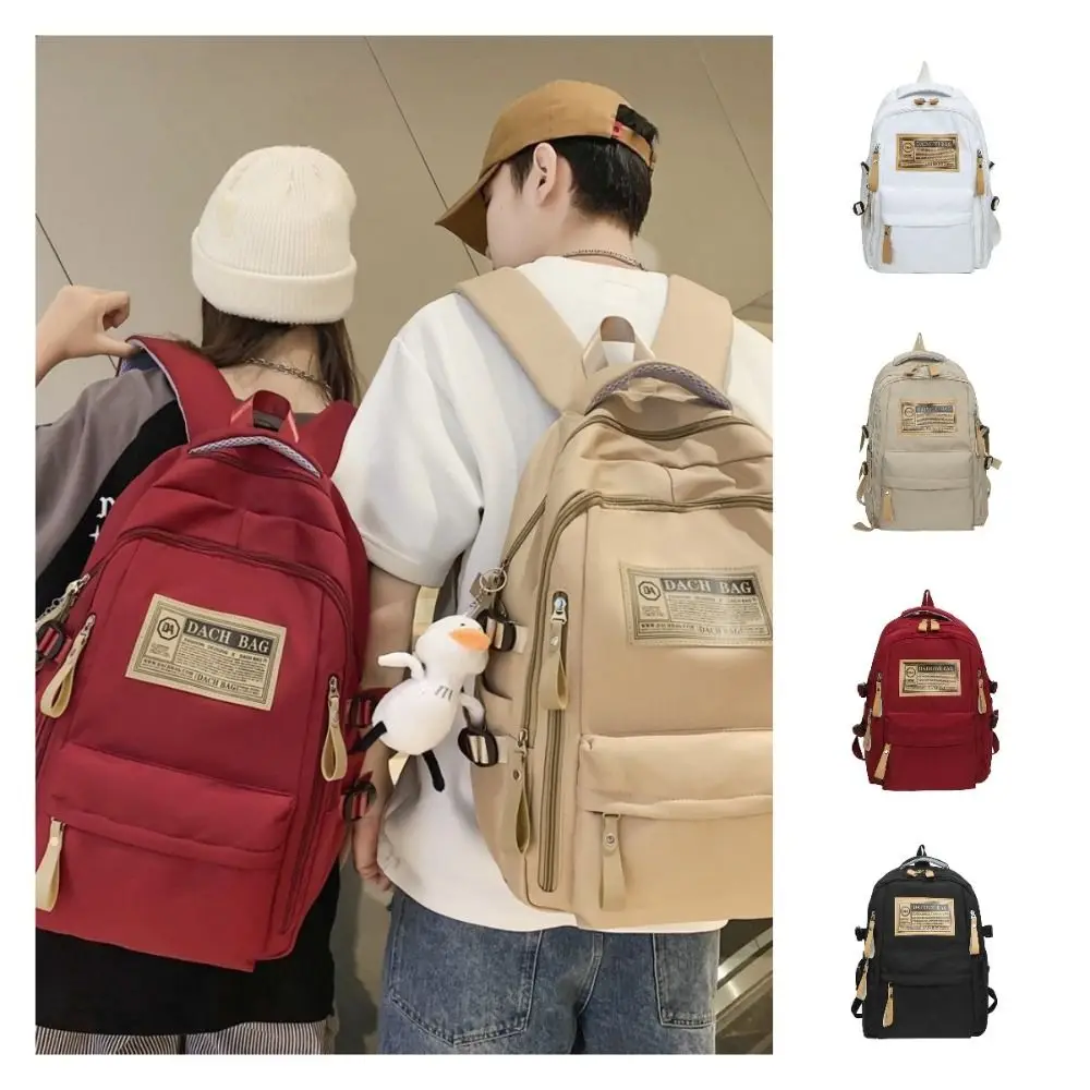 Высококачественный модный студенческий рюкзак, винтажная школьная сумка с несколькими карманами, повседневная сумка на плечо для отдыха, учебник