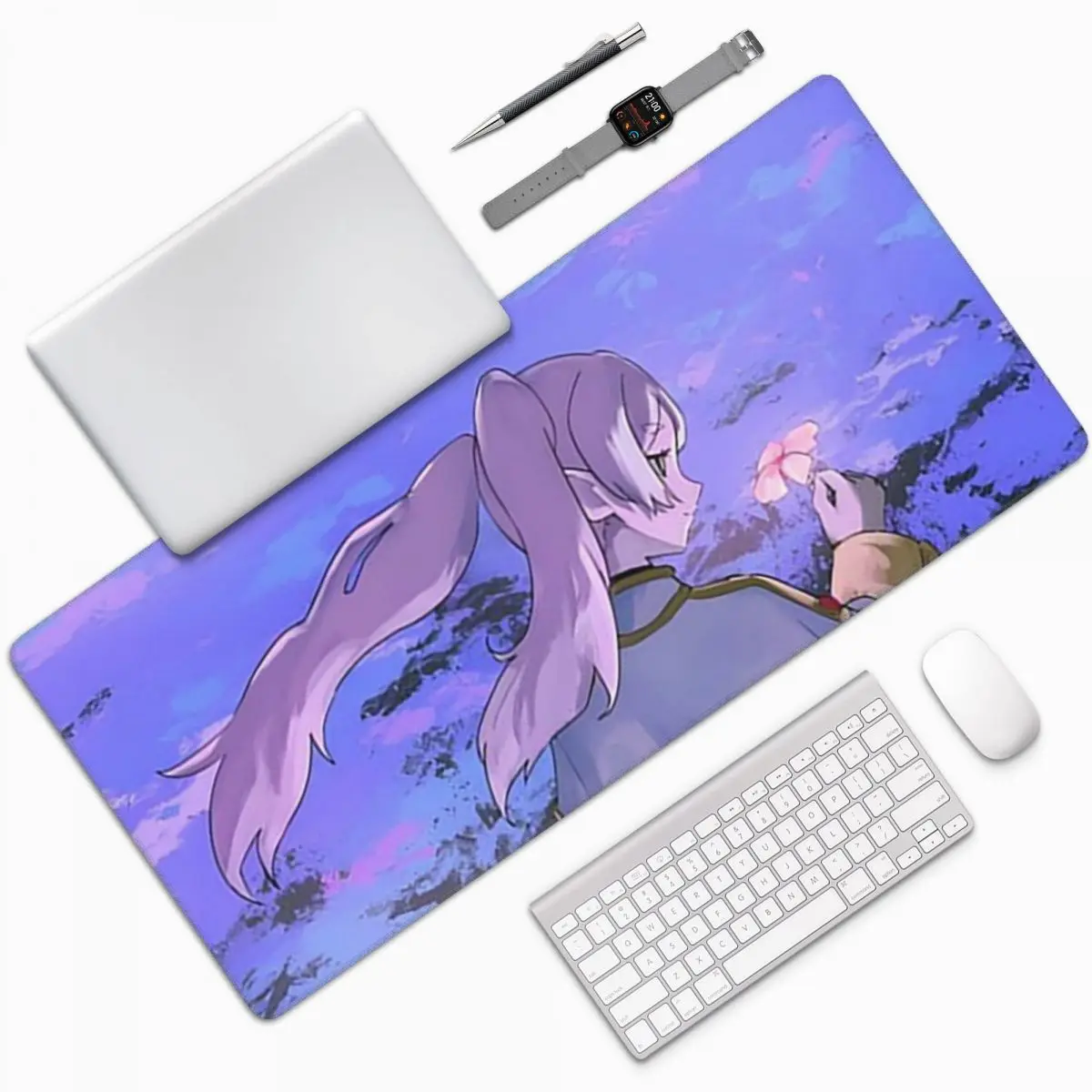 

Sousou No Frieren - Cover Image Large Mouse Pad Computer Keyboard Mouse Mat Gaming Laptop Desk Mat Office Accessories Table Mats