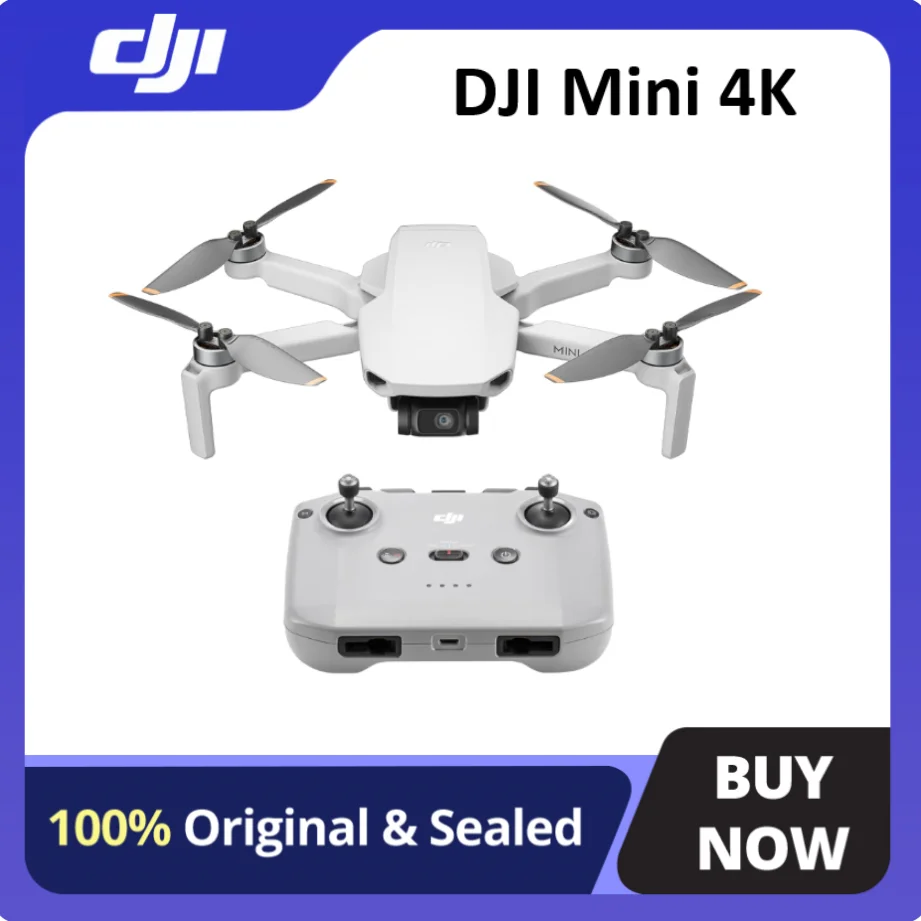 Dron DJI Mini 4K, Set Estándar, Transmisión de Video 4K/30fps HDR FHD, Original, Nuevo en Stock
