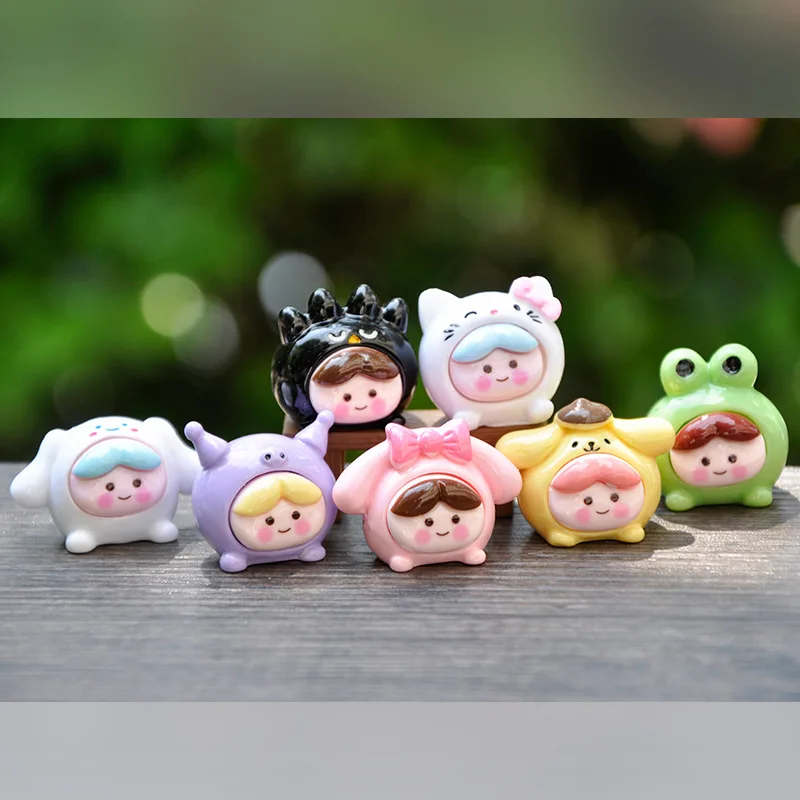 INKANEAR Cartoon Girl Head Face Bonsai Landscape Fairy Garden Miniatures Ornament Desk Dollhouse Accessory Auto Decoration