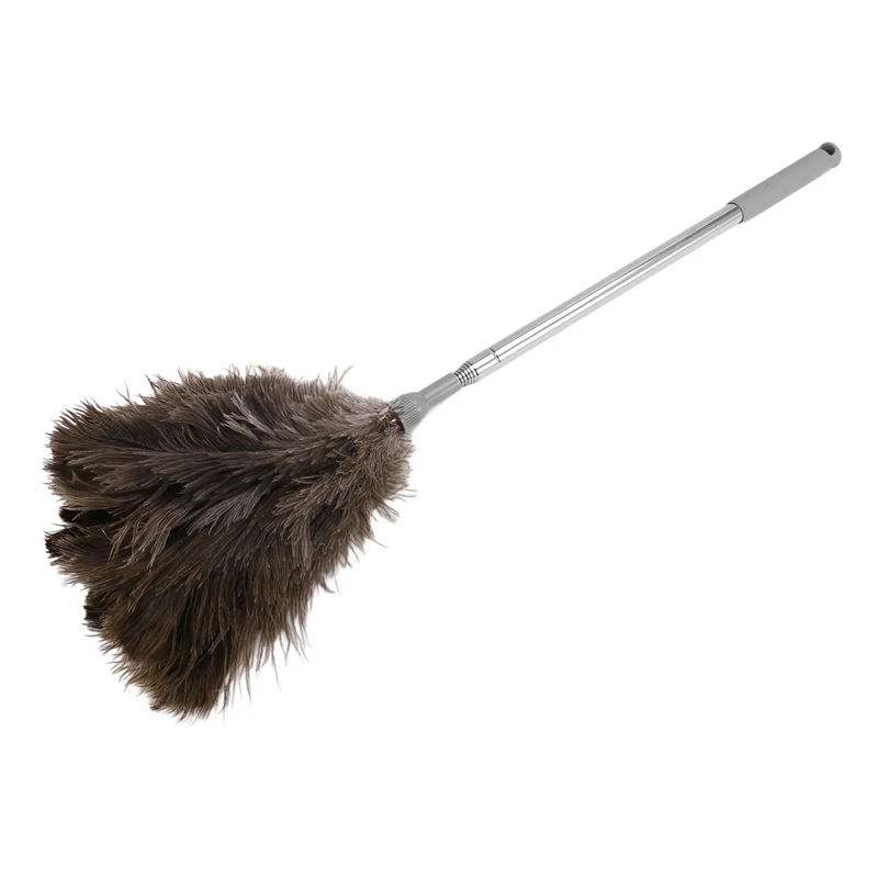 Ostrich Feathers Duster, Retractable Feathers Duster For Home Cleaning Ceiling Furniture Fan,Feather Duster,90 Inch