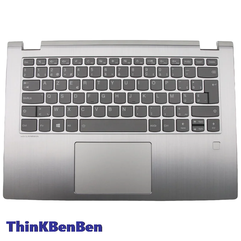 

BE Belgian Platinum Keyboard Upper Case Palmrest Shell Cover For Lenovo Ideapad YOGA530 Flex6 14 14IKB 14ARR 5CB0R08717