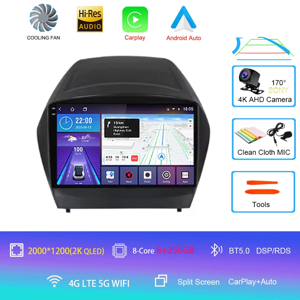 Voor HYUNDAI TUCSON IX35 2012 2013 2014 2015 8-core 4G WIFI Android 16 Auto Multimedia Stereo Auto DVD Speler Navigatie GPS Radio