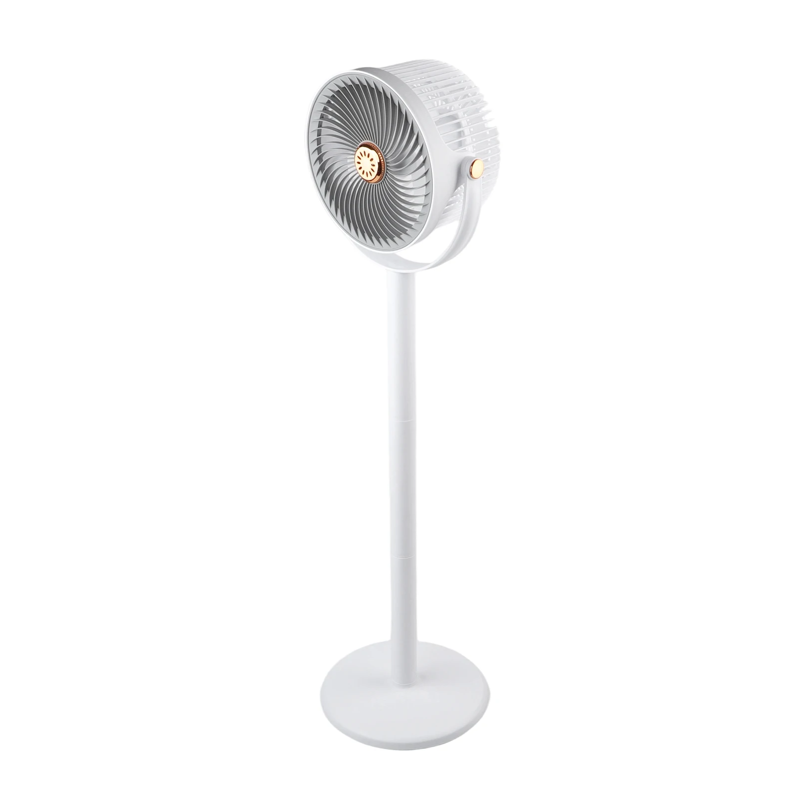 Rechargeable Vertical Fan For Camping Quiet 360° Oscillating Standing Fan With 5  Settings Desktop Circulating Fan For Office