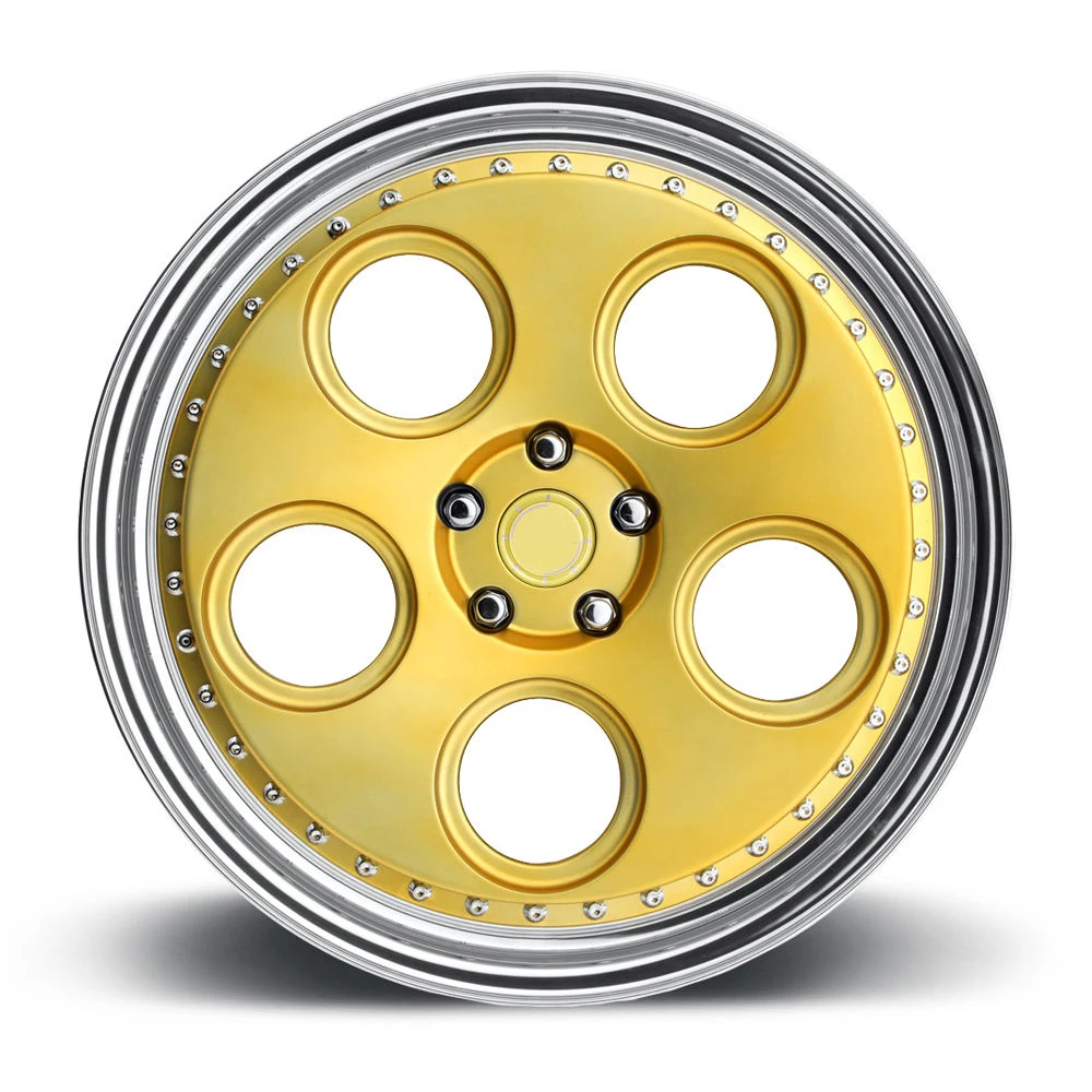 

Customized Forging Wheel Hubs Gold Black Deep Dish Lip Wheels Rims