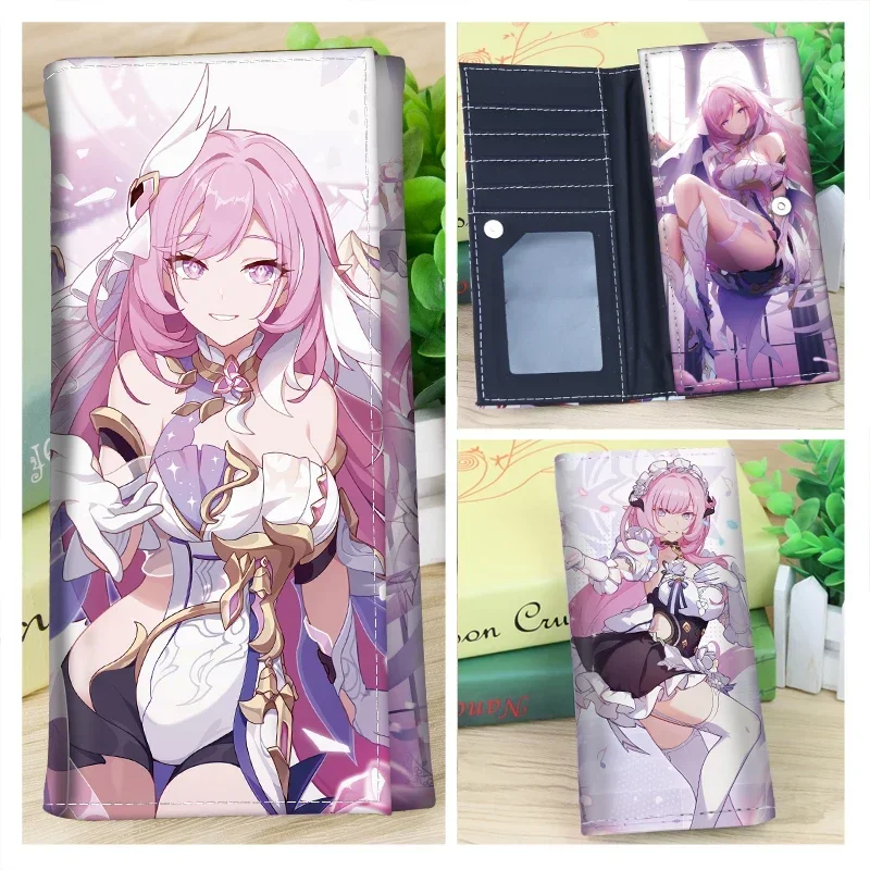 

Anime Honkai Impact 3 Seele Vollerei Yae Sakura Elysia Cosplay Long Pattern Coin Purse Card Bag Compact Wallet Mascot Xmas Gift