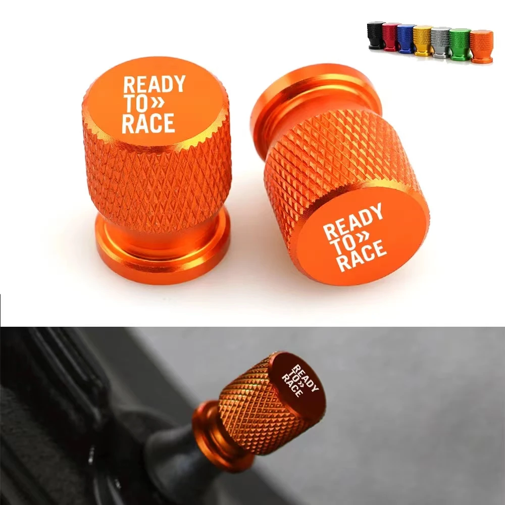 1 Pair For KTM Ready to Race Duke 390 690 790 890 1190 Rc 1290 Adv Adventure Tire Valve Caps Cover CNC Motorcycle Accessories