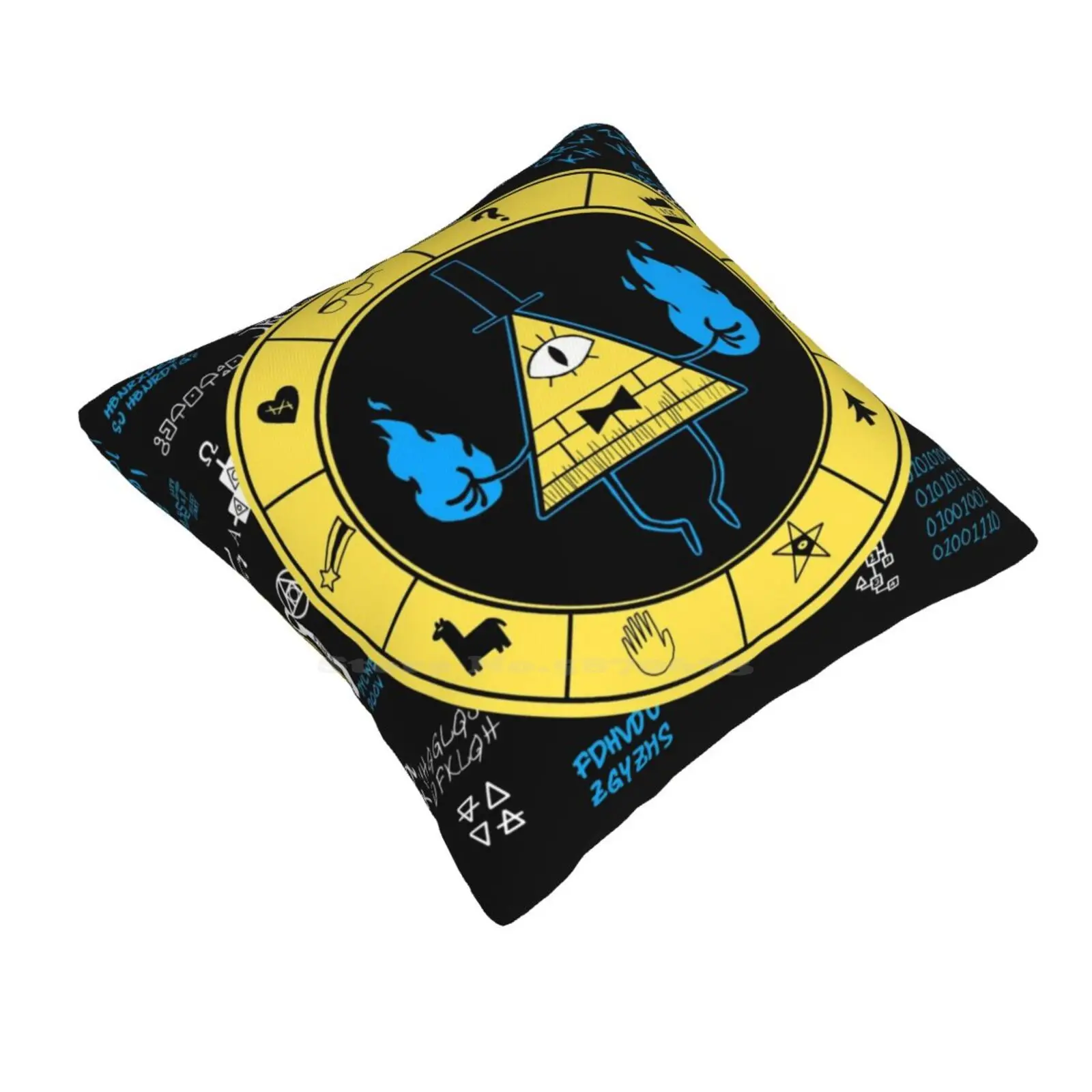 Bill Cipher Zodiac Fashion Sofa Throw Pillow Cover Pillowcase Bill Cipher Code Secret Mystery