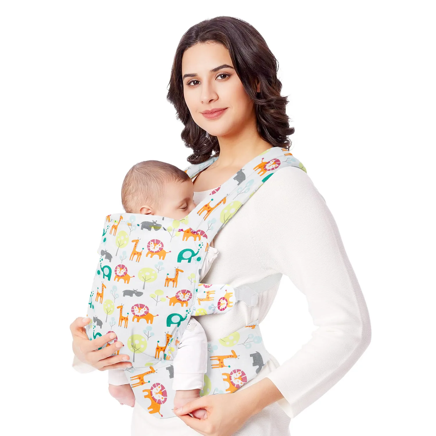 Baby carrier front hugging easy to use lightweight back style breathable