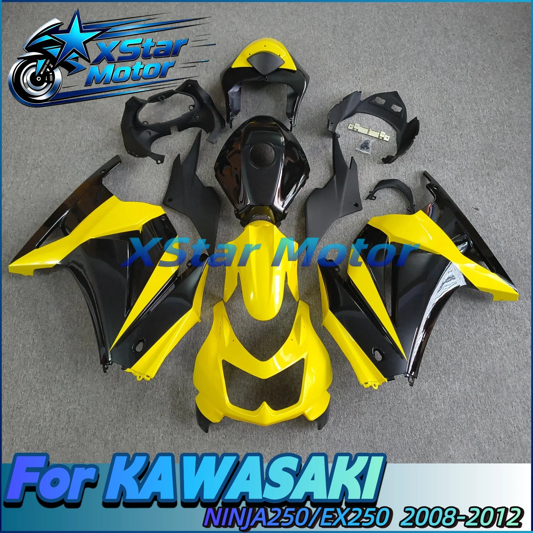 ABS Injection Motorcycle Fairing Kit For Kawasaki Ninja 250R EX250 2008‑2012 Full Bodywork Fairings Set Aftermarket Accessories