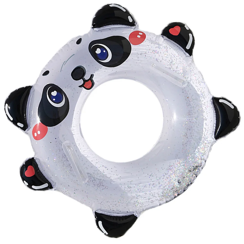 

Panda Swimming Ring Kid Child Inflatable Tube with Handle Childrens Cute Float Water Pvc Baby