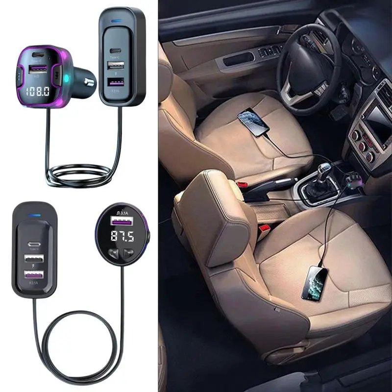 FM Transmitter Car FM Transmitter Handsfree Car Kit FM Transmitter Fast Charger Auto Radio Mp3 Player Auto Tools Accessories