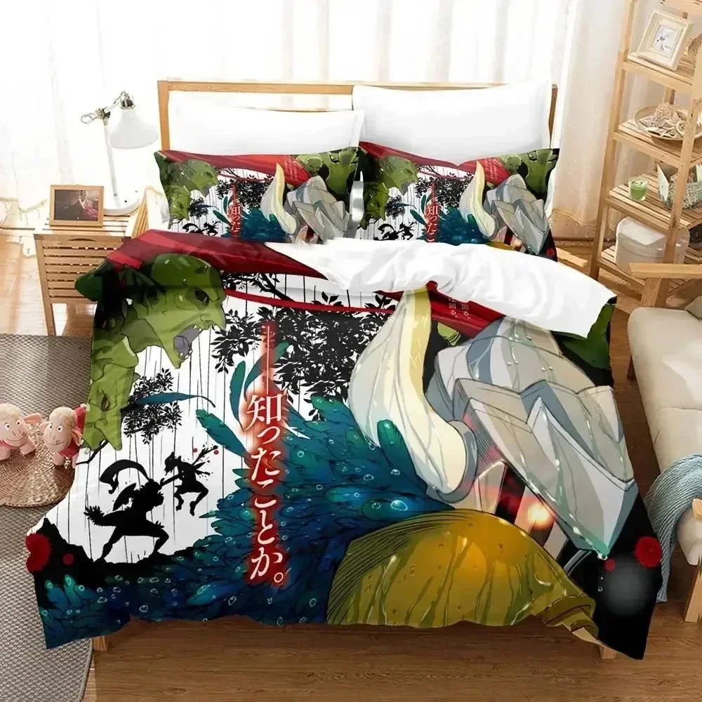 

Luxury New 3D Print Anime Goblin Slayer Bedding Set Duvet Cover Bed Set Quilt Cover Pillowcase Queen Size Boys Adult Bedding Set