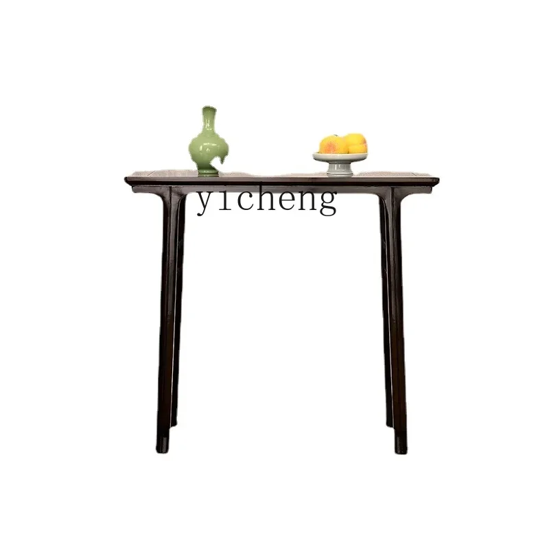 YY Rosewood Furniture Purple Sandalwood a Long Narrow Table Altar Chinese Household Flat Head Console Tables