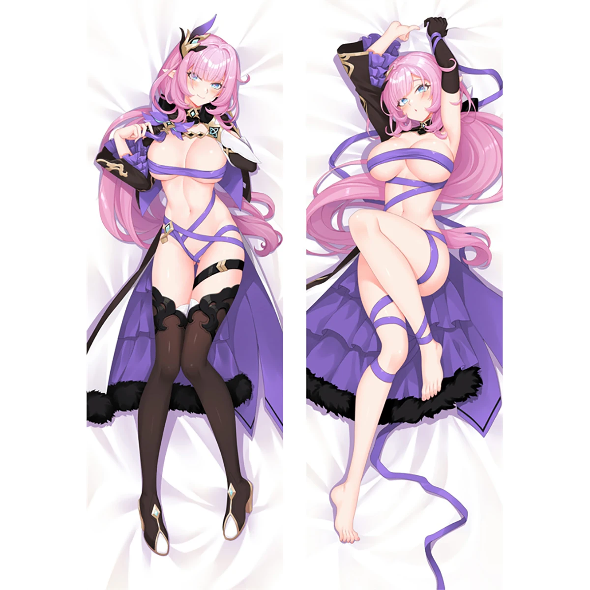 

Sexy Customize Hugging Body Pillowcase Anime Cosplay Dakimakura Pillows Case Otaku HOUKAI GAKUEN Elysia Cover