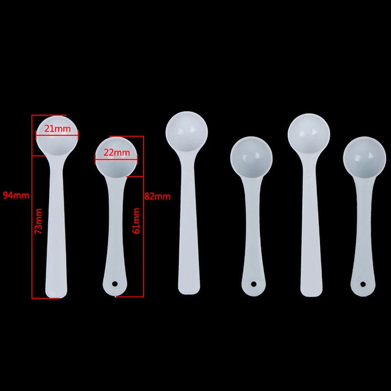 

20 шт. 1 г Пластиковые 1 г ложки/ложки для еды/молока/медицинских мерных ложек аксессуары для кухни Мерная Ложка