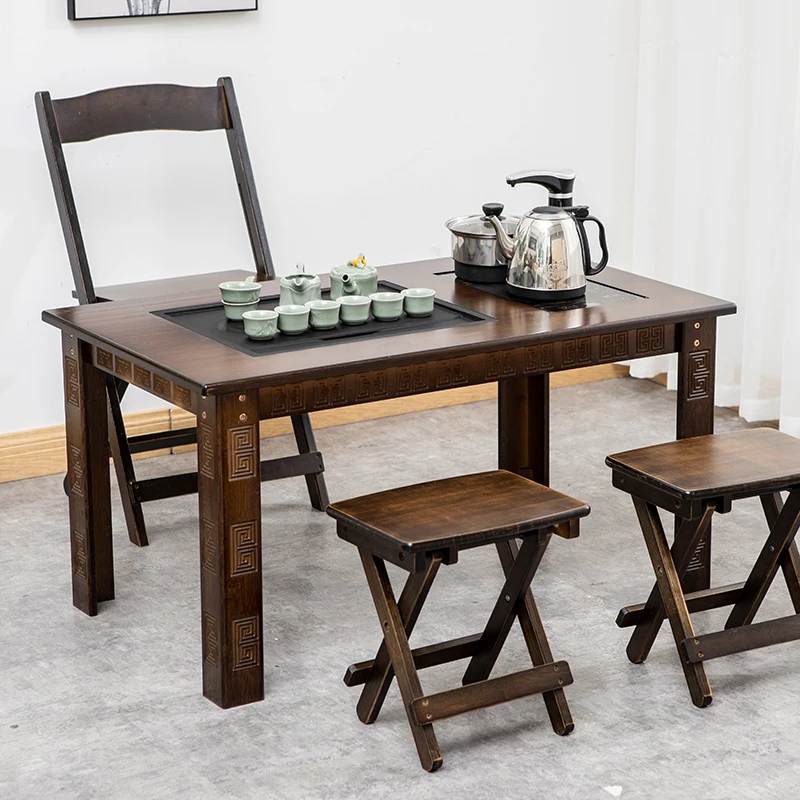 

Table-Chair Set Coffee Table Small Apartment Living Room Balcony Office Home Small Tea New Style Kung Fu Tea Brewing Table