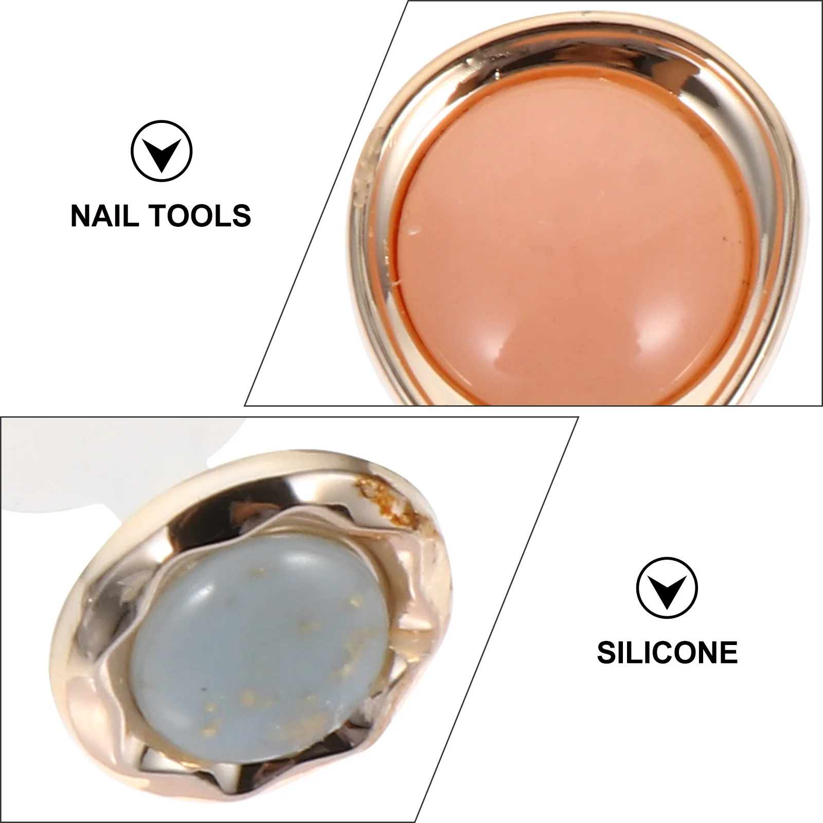 Séparateurs d'orteils en Silicone, 8 pièces, outil de manucure pour Nail Art, accessoire de pédicure, fourniture de manucure, outil d'art des ongles