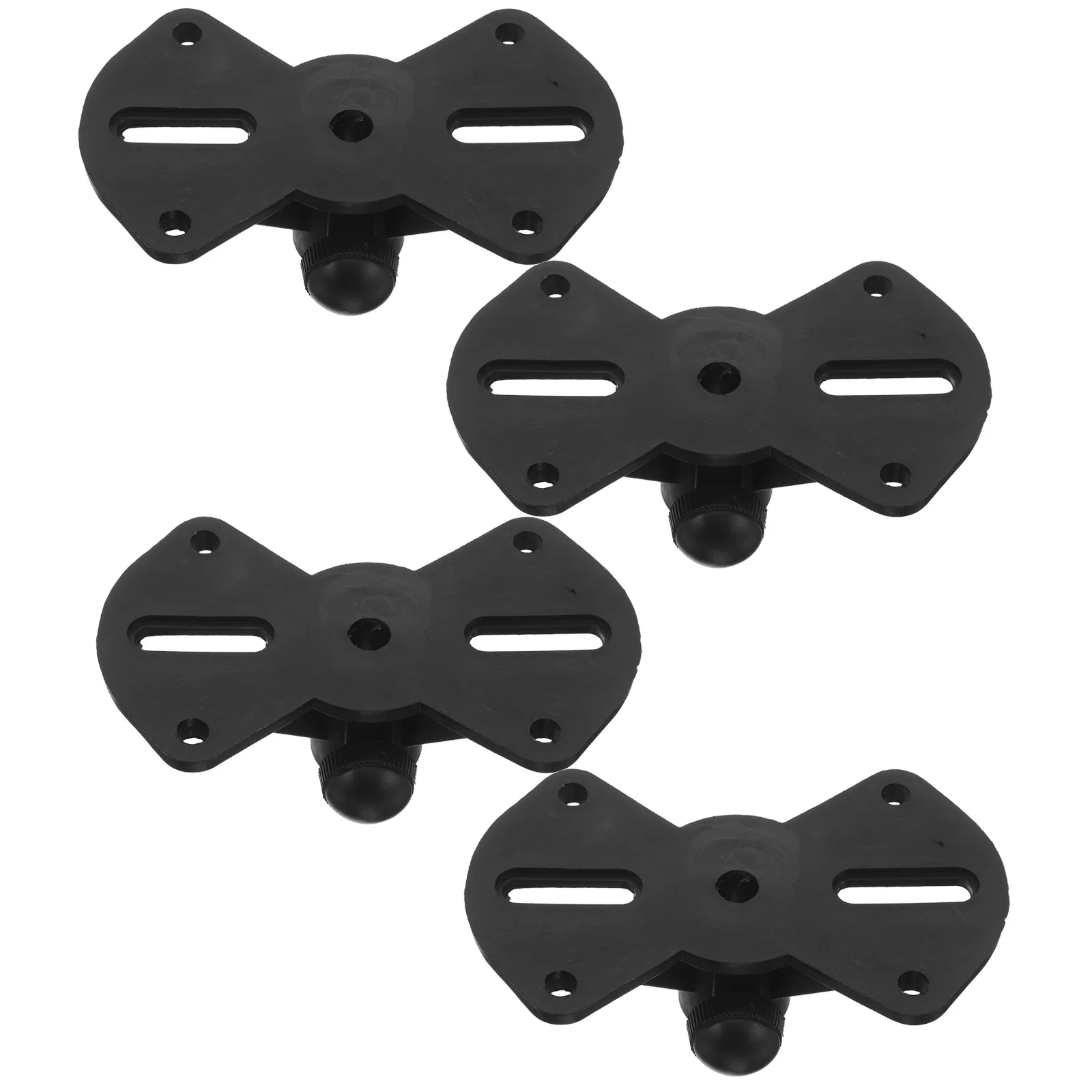 

4Pcs Speaker Adapter Bracket Stable Plastic Speaker Base Compact Tripod Tray Holder for Microphone Stand Music Stand Accessory