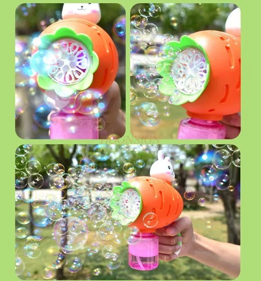 

Bubble machine children's handheld fully automatic waterproof electric gift bubble gun toy