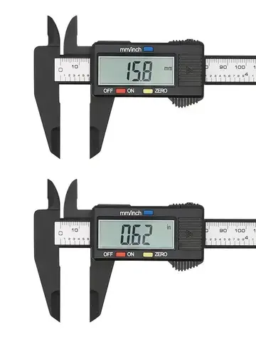 150mm 100mm Electronic Digital Caliper Carbon Fiber Dial Vernier Caliper Gauge Micrometer Measuring Tool Digital Ruler