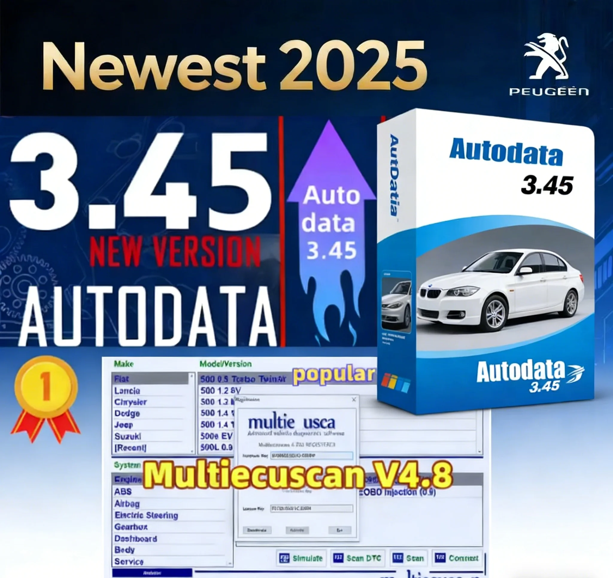 

Программное обеспечение для авторемонта Vivid 2018+ Autodata 3.45 Workshop DATA, многоязычная версия, Windows 10, Atris-Technik Europe Automotive