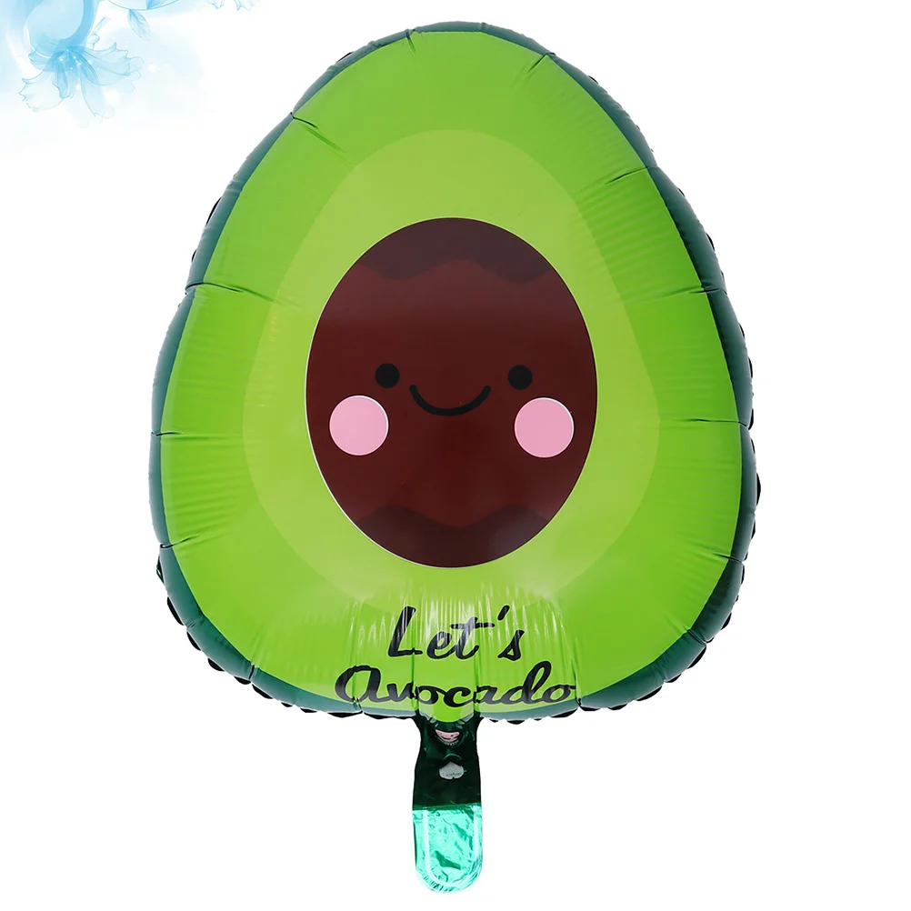 

5pcs Avocado Balloons Durable Foil Mylar Birthday Party Decorations For Home Window Wall Ceiling Tinsel Balloons Set