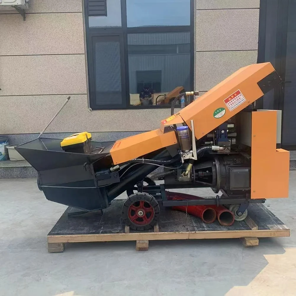 Concrete delivery pump secondary structural column pump small large aggregate mud fine stone mortar secondary structure pouring