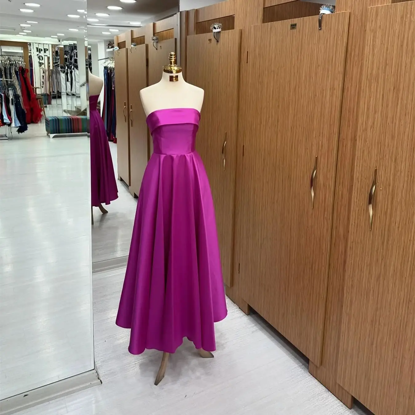 

MVOZEIN Evening Dresses Blue A-Line Sweetheart Tea-Length Party Dress Elegant Women's Dress Special Occasion Dresses