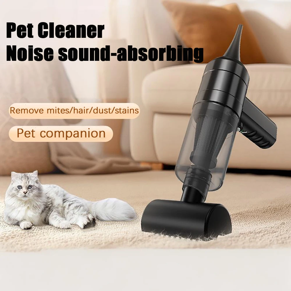 

Portable Wireless Vacuum Cleaner Bandwidth Mouth Suction Head Pet Hair Cleaning Suitable Car Home Handheld Dust Cleane Vacuum