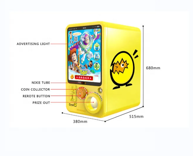 100MM Metal Gashapon Machine Kids Toys Vending Machine Capsules Toy Gift Machine