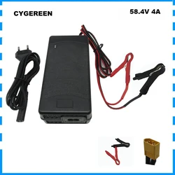 48V 4A Lifepo4 Ebike Battery Fast Charger 58.4V 4A For 16S 50AH Iron Phosphate LFP Solar System Ebicycle Bateria Charger XT60