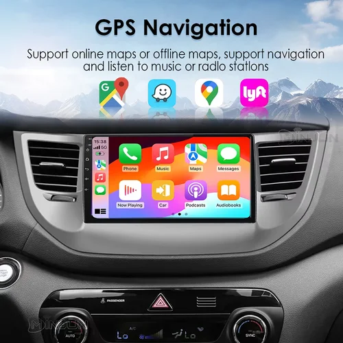 Imagen 2 del producto Android 15 Radio del coche para Hyundai Tucson 3 IX35 2015 - 2018 reproductor Multimedia Carplay navegación automática GPS nuevo BT No 2din 2din