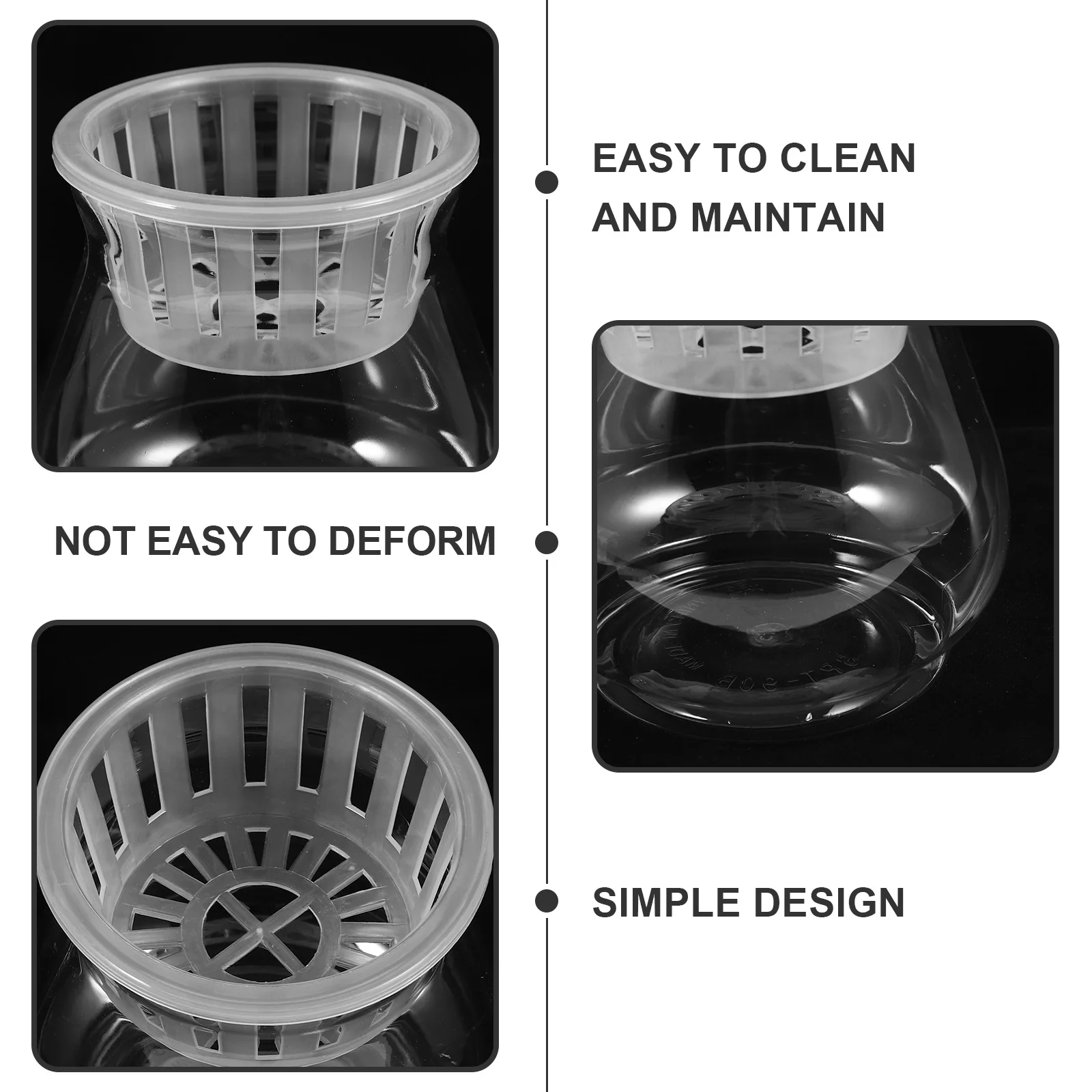 

Desktop Fish Tank Transparent Plastic Aquarium Lightweight Small Fish Breeding Box for Home Office Shop Decoration