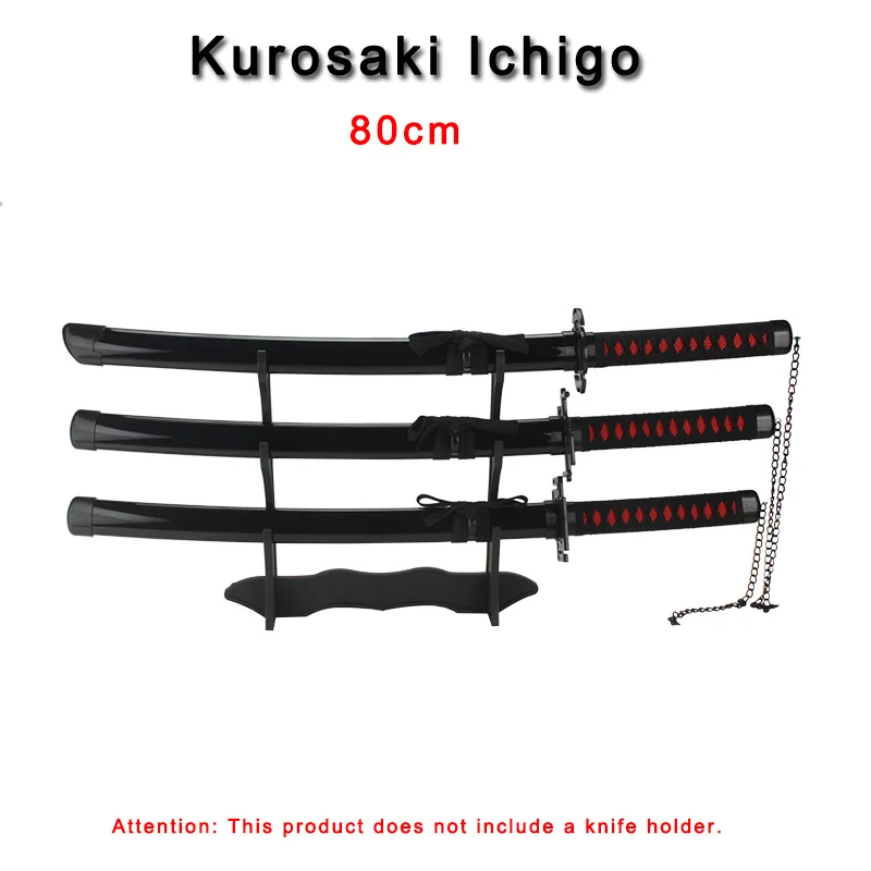 

Косплей-оружие Kurosaki Ichigo Katana 80 см меч Отбеливатель Аниме Реквизит для ролевых игр ниндзя катана подарки