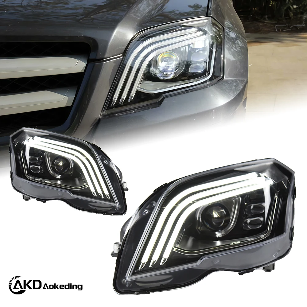 Car Lights For X204 Headlight Projector Lens GLK-Class GLK250 Dynamic Signal Head Lamp GLK300 LED Headlights Drl Automotive
