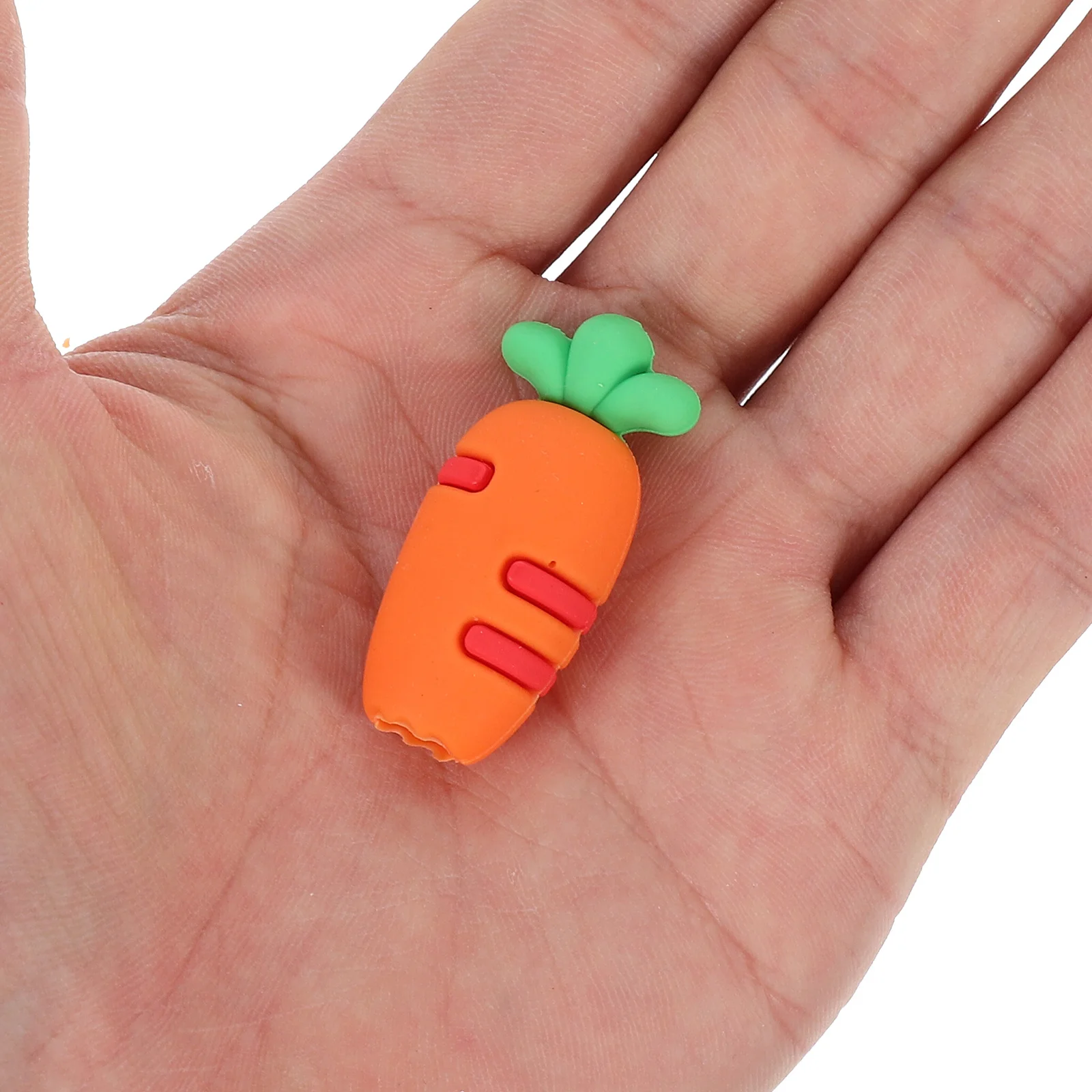 

3 Pcs Fun Pen Toppers Decorative Cartoon Caps Cute Pencil Carrot Stationery Silicone Holder