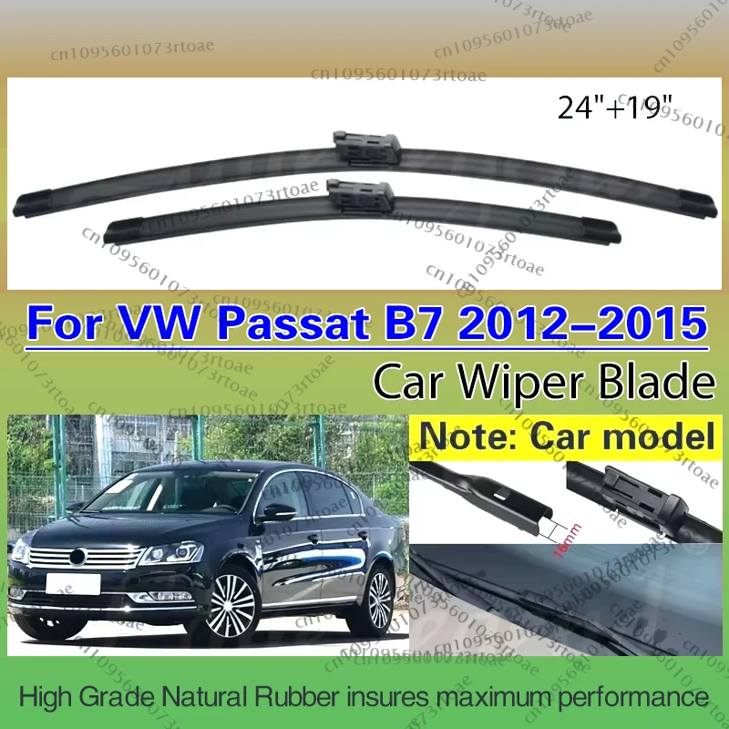

Car Wiper Blade Front Window Windshield Rubber Refill Wiper For Volkswagen VW Passat B7 2012 2013 2014 2015 LHD Car Accessories
