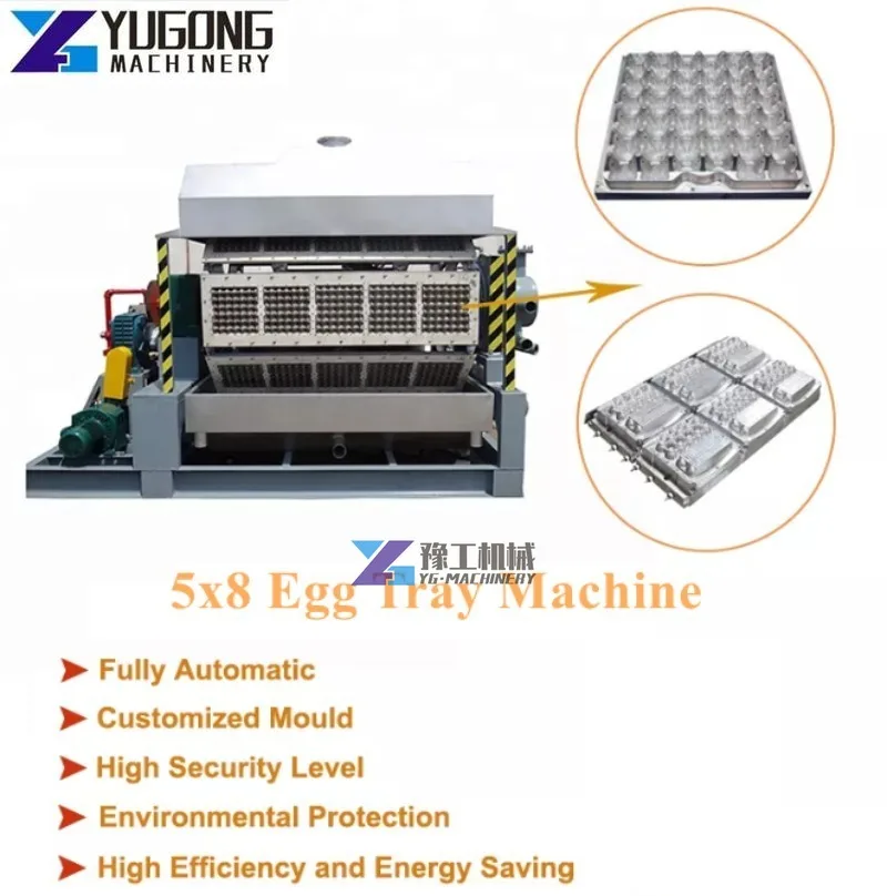 High Efficiency Vertical Press Egg Tray Machine Egg Tray Making Machine From Waste Cartons Forming Machine for Egg Tray