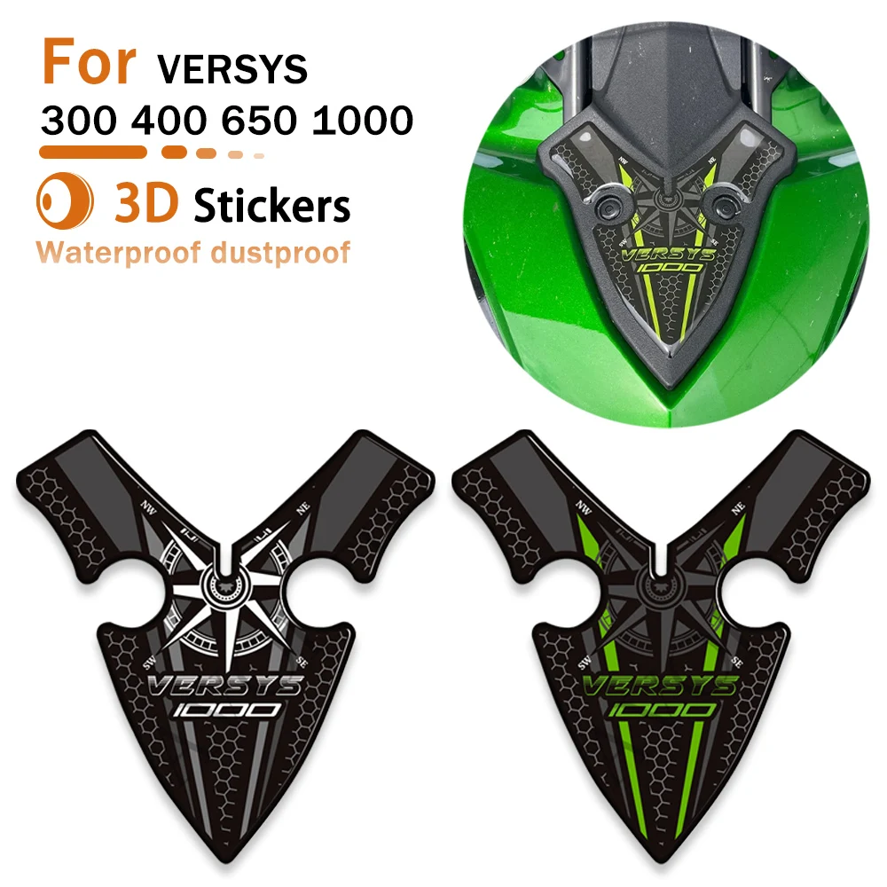 

For VERSYS 300 400 650 1000 Anti Slip Motorcycle Fuel Tank Pad Stickers Protect 3D Decals Kit Accessories